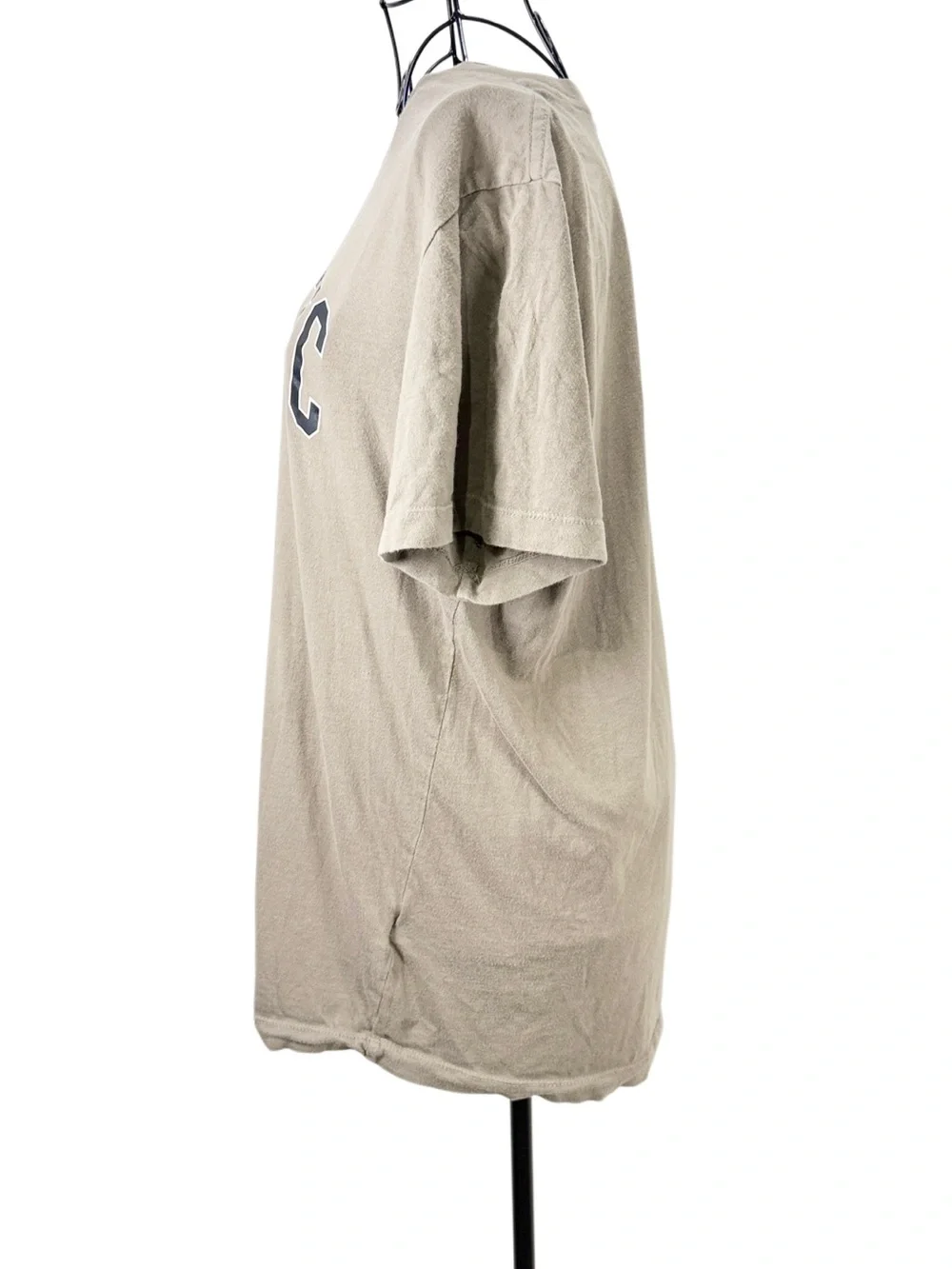 True Religion Taupe T-Shirt with White Logo